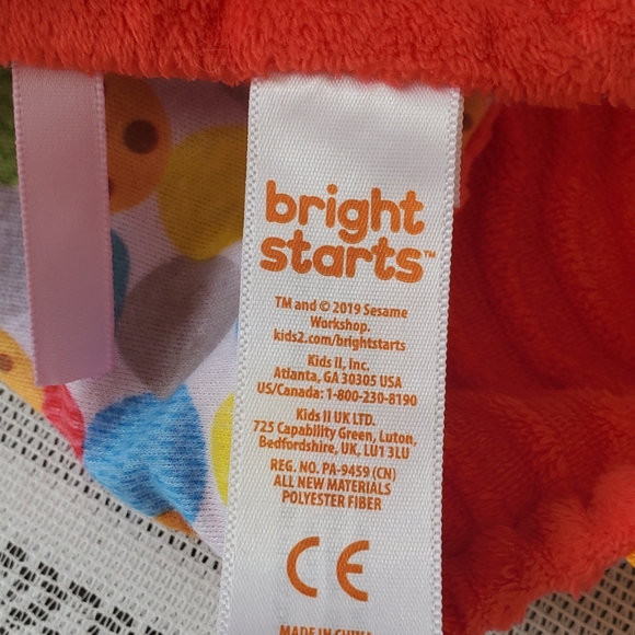 Bright Starts Elmo Sesame Street Red Plush Lovey Teether Tags Security Blanket - Picture 8 of 9